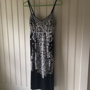 Strappy dress flattering fabric whimsical print